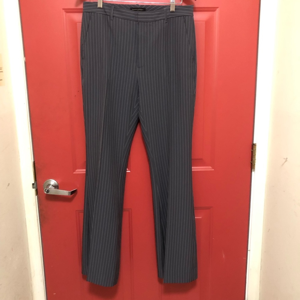 Women's Gray Pinstripe Trousers